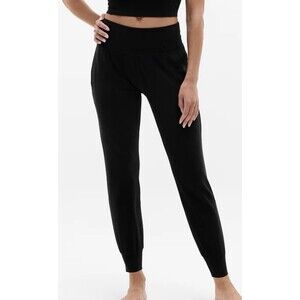 Women’s Athleta Salutation High Rise Jogger Black Small S SOFT Yoga Pant Workout